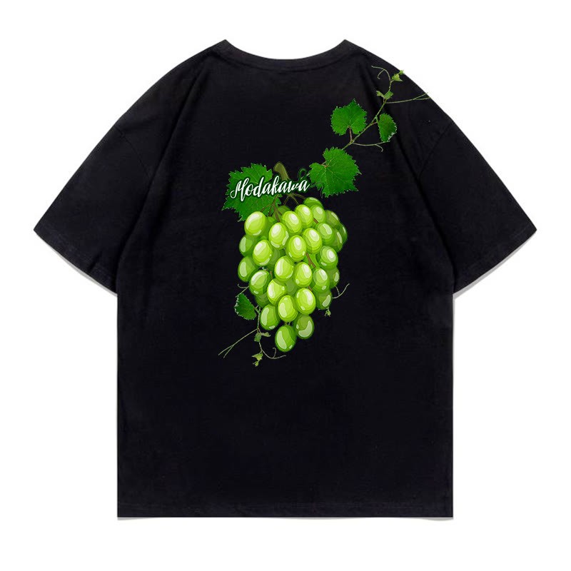 MODAKAWA T-Shirt mit grünem Trauben-Buchstabenprint - image 6