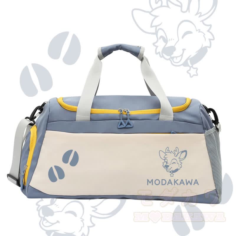 MODAKAWA X popipeko Deer Graphic Sporttasche mit großem Fassungsvermögen - Blau - 55 x 28 x 26 cm - image 4