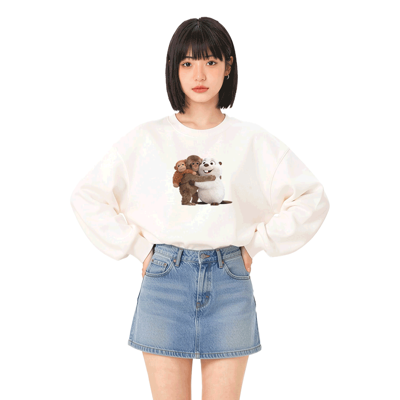 PUNCH Monkey Kugelfisch Grafik Modakawa Sweatshirt - image 2