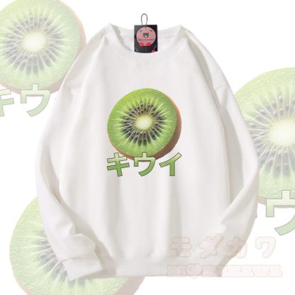 Kiwi Graphic Modakawa Unisex Sweatshirt - Weiß - 5XL - image 3