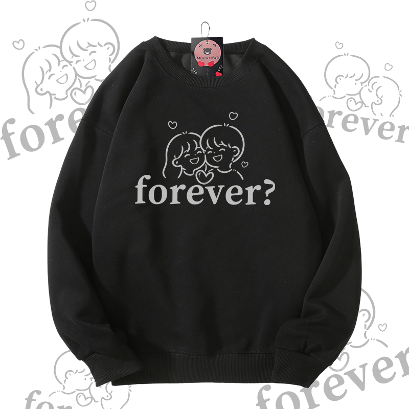 MODAKAWA FOREVER Unisex-Sweatshirt mit Partner-Grafik - Black - 5XL - image 9