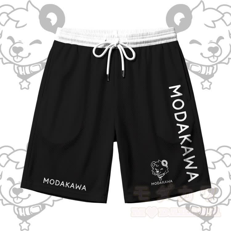 Ärmelloses, schnelltrocknendes Tanktop mit Bärenmotiv und passender Hose von Modakawa - Schwarze Shorts - 5XL - image 10