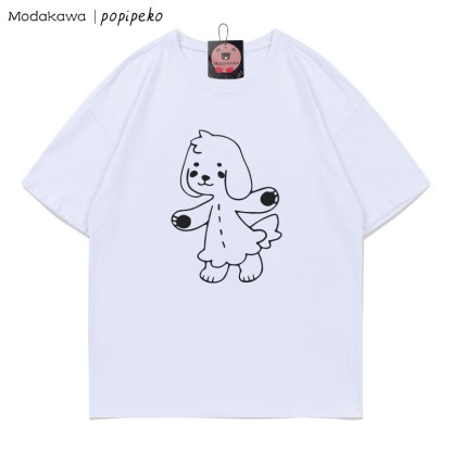 MODAKAWA X popipeko Puppy Pookie Print T-Shirt - White - 5XL - image 3