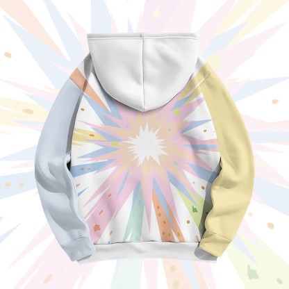 MODAKAWA HEARTBEAT Pullover-Hoodie mit Herzmotiv und Allover-Print - image 4