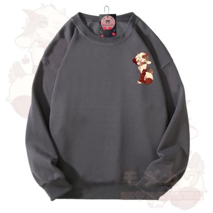MODAKAWA X zarckets Unisex-Sweatshirt mit niedlichem Schaf-Motiv - Grau - 3XL - image 13