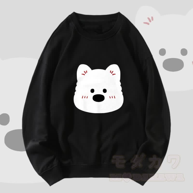 MODAKAWA Unisex-Sweatshirt mit niedlichem Bärenmotiv - Schwarz - 5XL - image 3