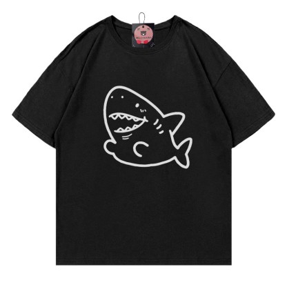 Modakawa T-Shirt mit Hai-Print - Black - 5XL - image 4