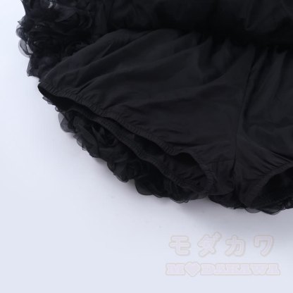 Süßes zweiteiliges Set aus Spitze mit Rüschen im Gothic-Stil und eckigem Ausschnitt - image 7
