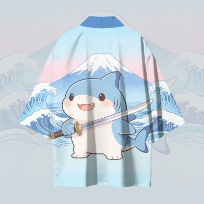 Modakawa-Cardigan mit Samurai-Hai-Modifikator, Kimono-Oberbekleidung - image 3