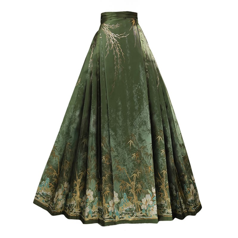 Vintage Schnallentop Blumendruck Pferdegesicht Rock - Rock - XL - image 5