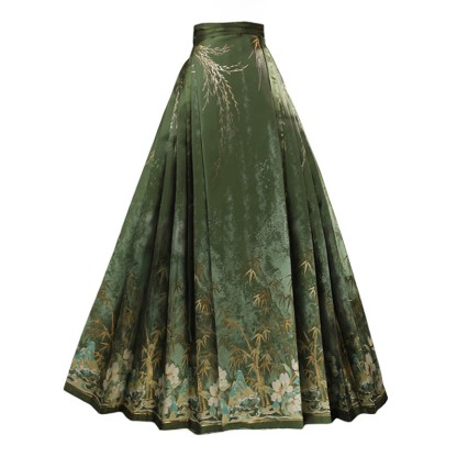 Vintage Schnallentop Blumendruck Pferdegesicht Rock - Rock - XL - image 5