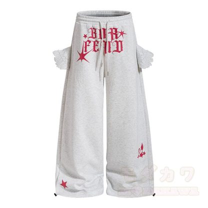 Hochwertiges, strapazierfähiges Set aus Oberteil, Hose und Schleifenstickerei mit Pferdemotiv und Flügeldekor - Hose - XL - image 10