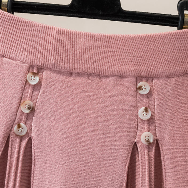 Strickjacke mit Schleife, passender Pullover und Rock - image 13