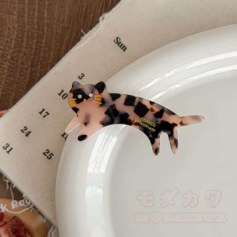 Haaraccessoire aus Acryl mit Kawaii-Katzenmotiv - Leopard B - image 10
