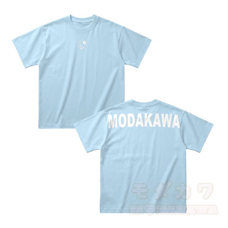 Modakawa Oversized Baumwoll-T-Shirt mit Bärenmotiv und überschnittenen Schultern - Hellblau - 4XL - image 4