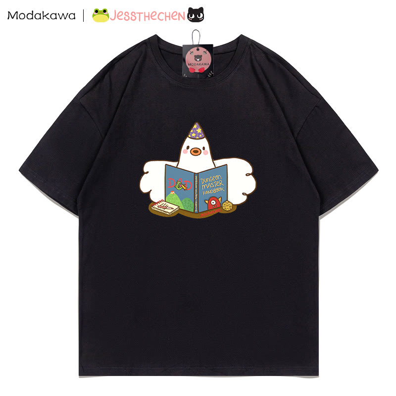 MODAKAWA X jessthechen Reading Duck Grafik-T-Shirt - Black - 5XL - image 3