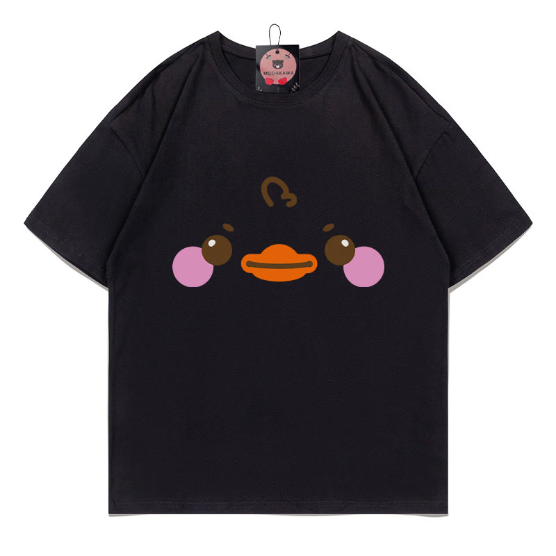 T-Shirt mit Entenmuster - Black - 5XL - image 4
