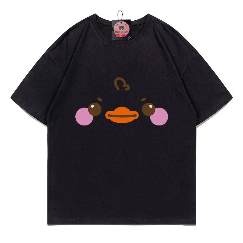 T-Shirt mit Entenmuster - Black - 5XL - image 4