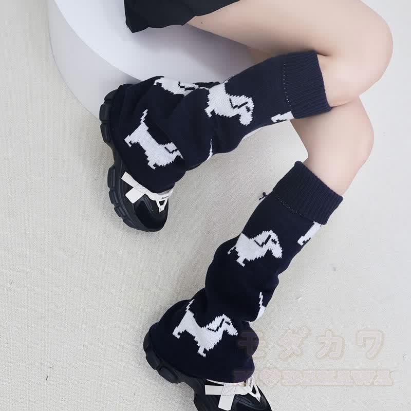 Wende-Beinwärmer aus Welpenstrick - image 3