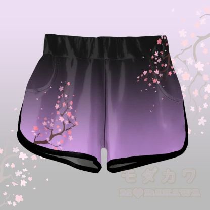Sakura Graphic Modakawa Gradient Shorts - Mehrfarbig C - 5XL - image 3