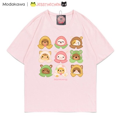 MODAKAWA X jessthechen T-Shirt mit Tiermotiven - Pink - 5XL - image 5