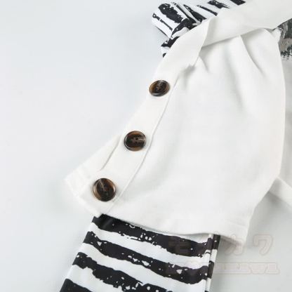 Y2K -Grafik-Streifen-Off-Shoulder-Langarmtop - image 6
