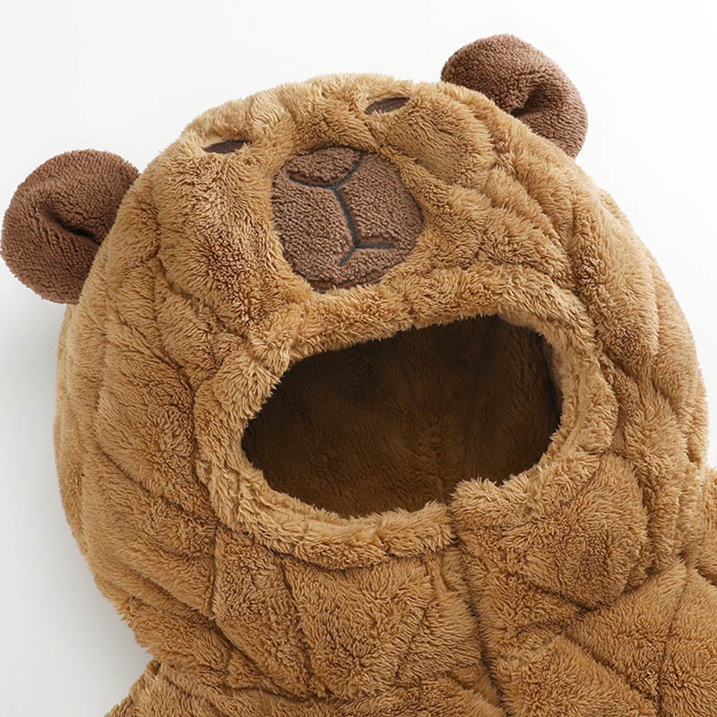 Capybara Plüsch-Pyjama-Set mit Kapuze - image 4