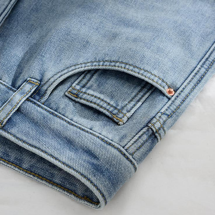 Schicke, mit Fleece gefütterte Jeans mit geradem Bein - image 4