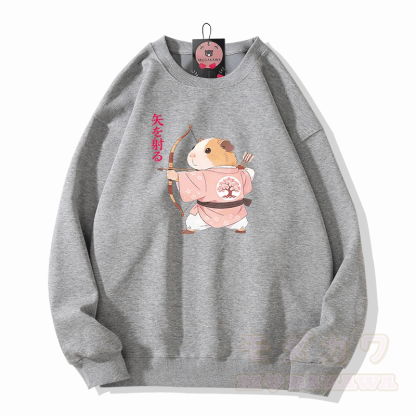 Modakawa Sweatshirt mit Kugelfisch-Grafik - Grau - 5XL - image 3