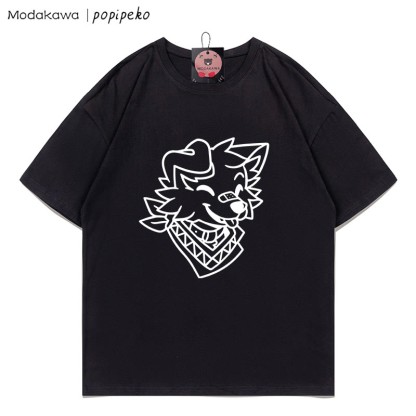 MODAKAWA X popipeko Welpenprint T-Shirt - Black - 5XL - image 3
