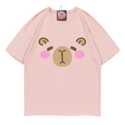 T-Shirt mit Capybara-Print - Dark Pink - 5XL - image 3