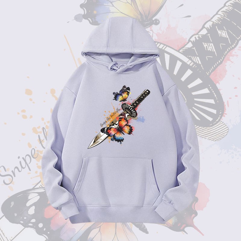 MODAKAWA Schmetterlingsschwert-Grafik-Hoodie (schwer) - Purple - 2XL - image 4