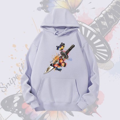 MODAKAWA Schmetterlingsschwert-Grafik-Hoodie (schwer) - Purple - 2XL - image 4