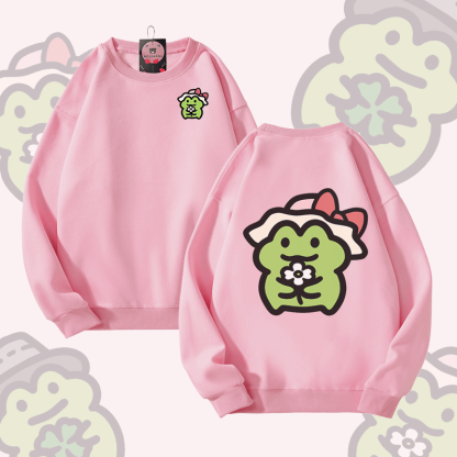 MODAKAWA Unisex-Sweatshirt mit niedlichem Froschmotiv - Pink - 5XL - image 9