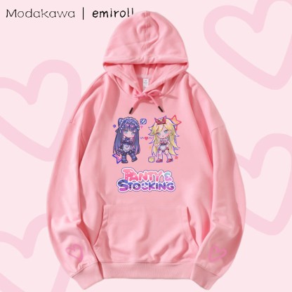 MODAKAWA X emiroll Niedlicher Mädchen-Hoodie mit Grafikmuster aus Baumwollmischgewebe - Pink - 5XL - image 2