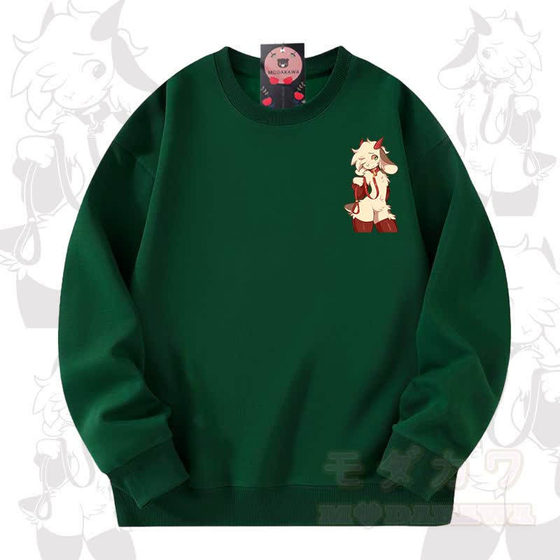 MODAKAWA X zarckets Goat Graphic Unisex Sweatshirt - Grün - 3XL - image 6