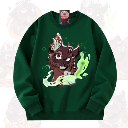MODAKAWA X aridarchen Fox Graphic Unisex Sweatshirt - Grün - 3XL - image 3