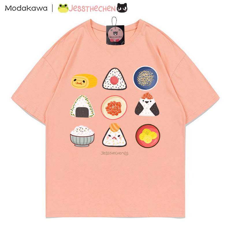 MODAKAWA X jessthechen T-Shirt mit Reisball-Print - Peach - 5XL - image 5