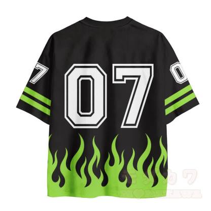 KINGDOM OF GOD Kreuzzahlen-Grafik Vintage Mesh Jersey T-Shirt - image 3