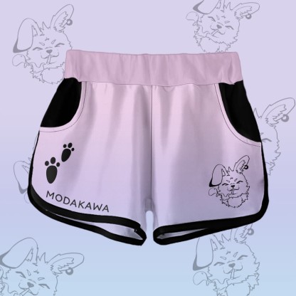 MODAKAWA Nabi Smoking Bunny Gradient Shorts - Purple - 5XL - image 2