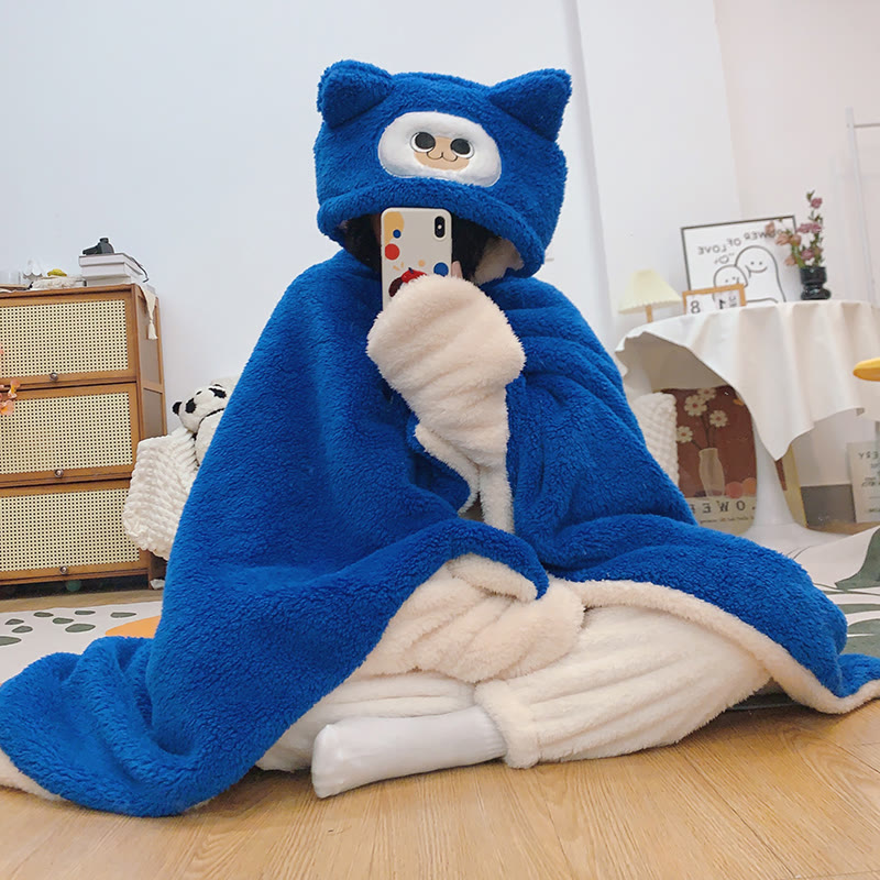 Kitty Plüsch-Pyjama mit Kapuze und Cape - image 4