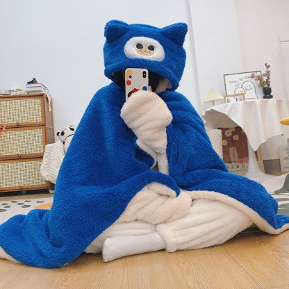 Kitty Plüsch-Pyjama mit Kapuze und Cape - image 4