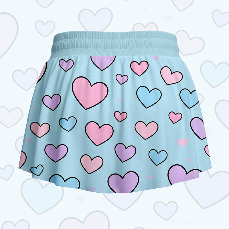 Kitty Heart Graphic Modakawa Pocket Skort - image 5