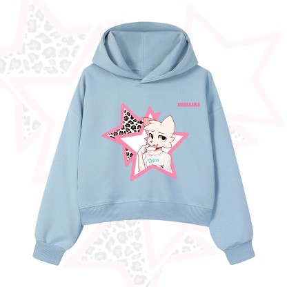  MODAKAWA X zarckets Kawaii Anime Fuchs Stern Grafik Hoodie Sweatshirt - Blau - 3XL - image 10