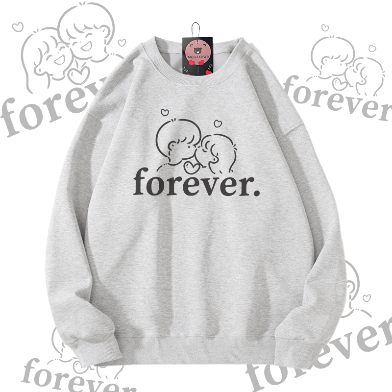 MODAKAWA FOREVER Unisex-Sweatshirt mit Partner-Grafik - Grey - 5XL - image 6
