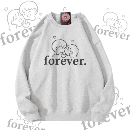 MODAKAWA FOREVER Unisex-Sweatshirt mit Partner-Grafik - Grey - 5XL - image 6