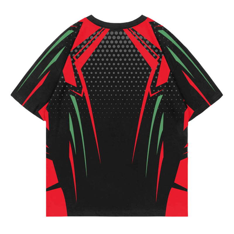 Modakawa-T-Shirt mit Cyberpunk-Mecha-Print