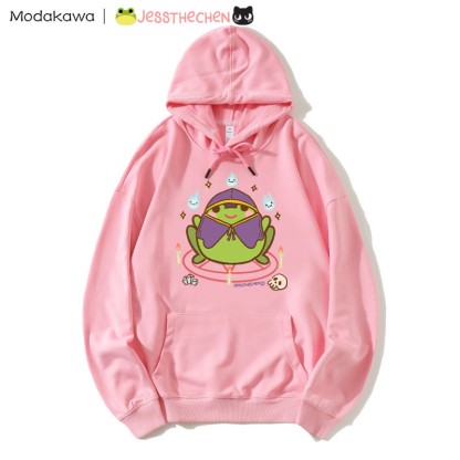 Kapuzenpullover mit Zauberfrosch-Grafik - Pink - 5XL - image 3