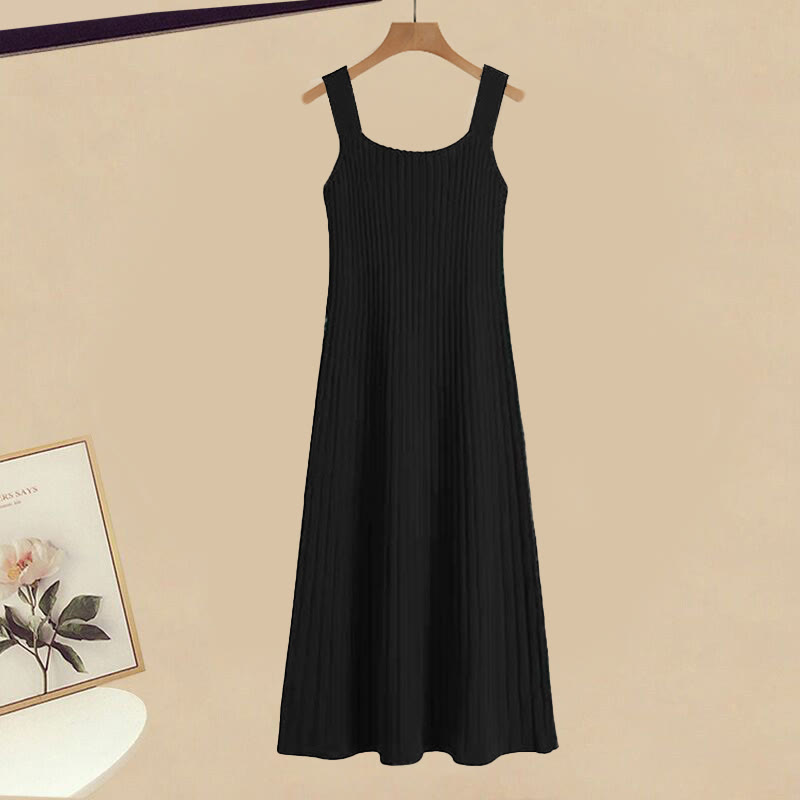 Zweiteiliges Set aus Strickpullover und Unterkleid in Farben - image 7