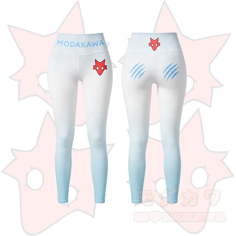 MODAKAWA X TiramisuRat Rat Graphic Gradient Sport-BH-Top Leggings passendes Outfit - Blaue Leggings - 5XL - image 6